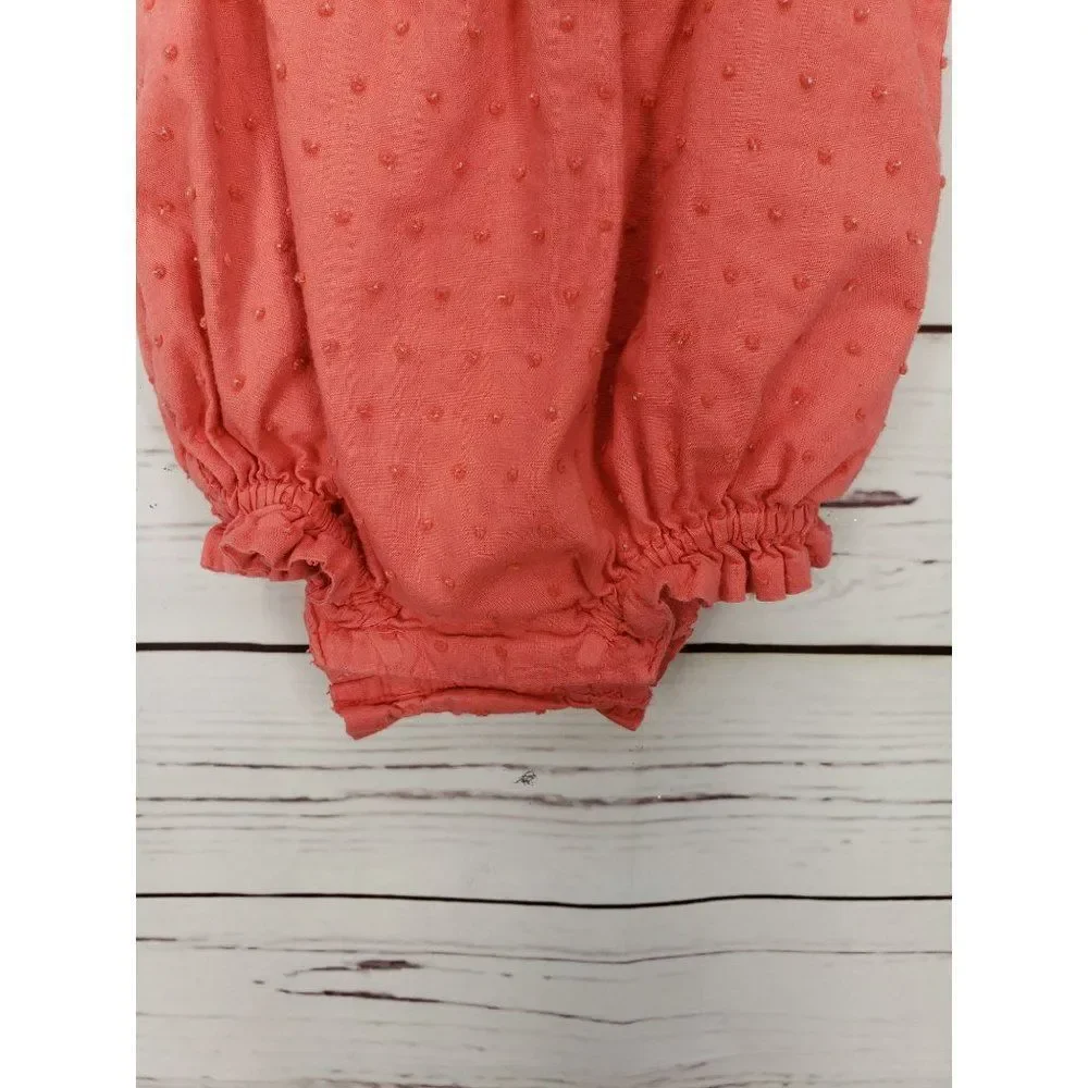 Old‎ Navy Coral Peach Pink Size 0-3 Months Infant Girls Romper